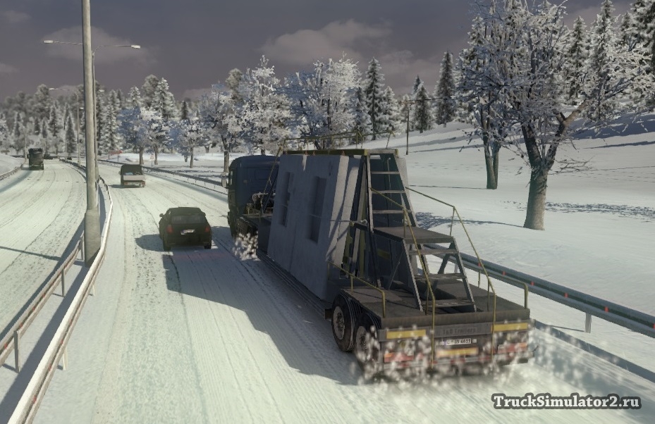 Скачать зимний мод german truck simulator