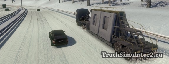 Зимний мод для Euro Truck Simulator 2