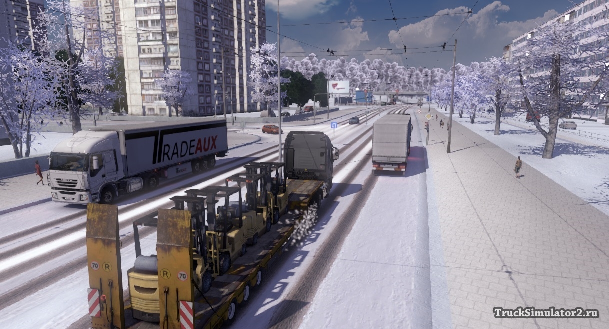 Зимний мод 2014 для Euro Truck Simulator 2 версии 1.13.3s