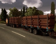 Volvo и Тандем с бревнами