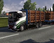 Тандем с бревнами для ETS2 1.14