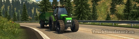 Трактор с прицепом