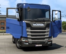 Анимация дверей для тягачей Scania