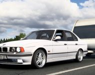 BMW E34 с прицепом